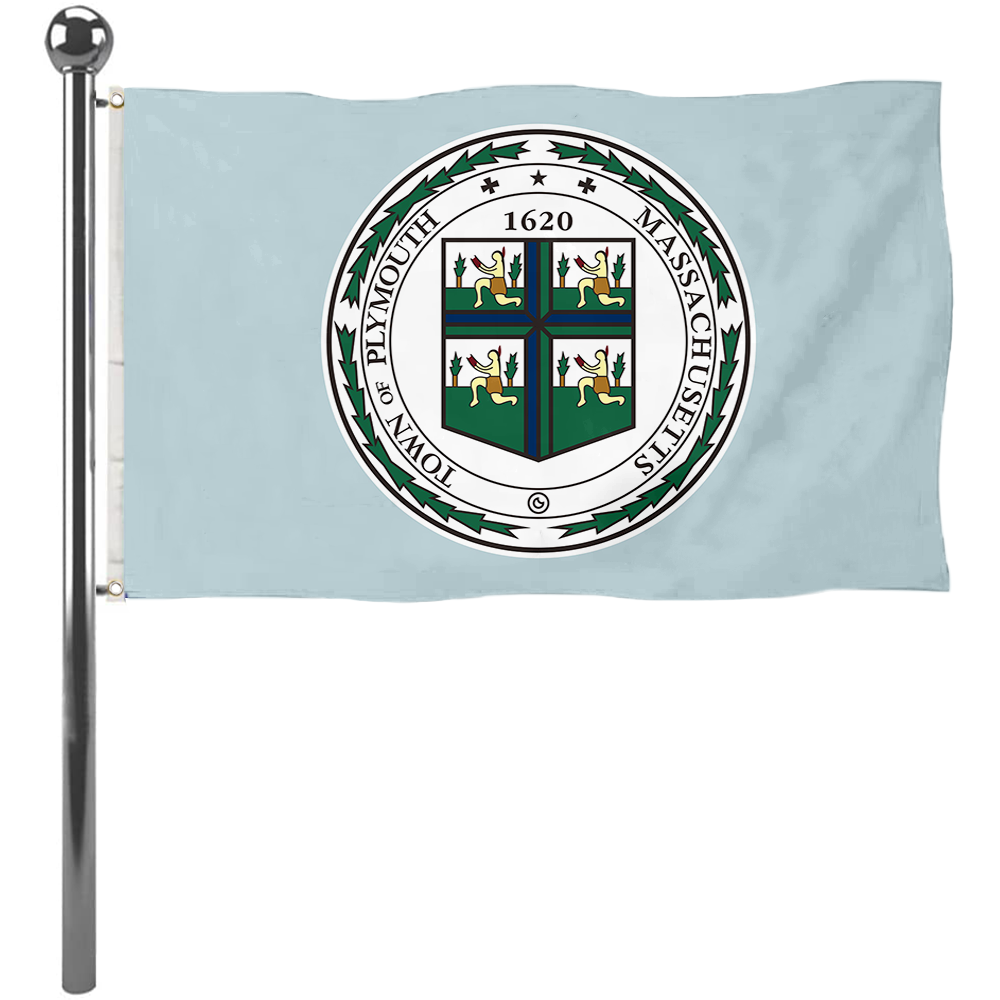 Fyon Plymouth, Massachusetts flag Banner
