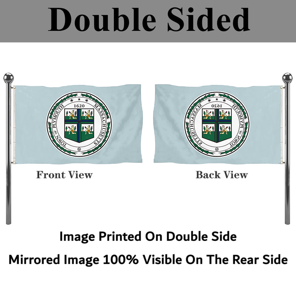 Fyon Plymouth, Massachusetts flag Banner