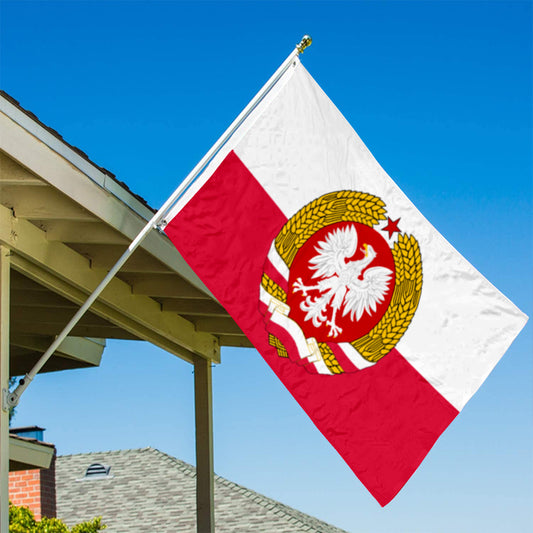 Fyon Poland people's republic 1946-89 Flag Indoor and outdoor banner