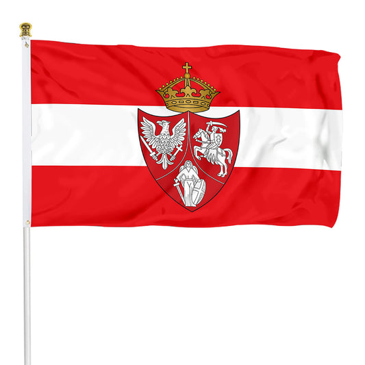 Fyon Polish Lithuanian Ruthenian Flag Indoor and Outdoor Banner