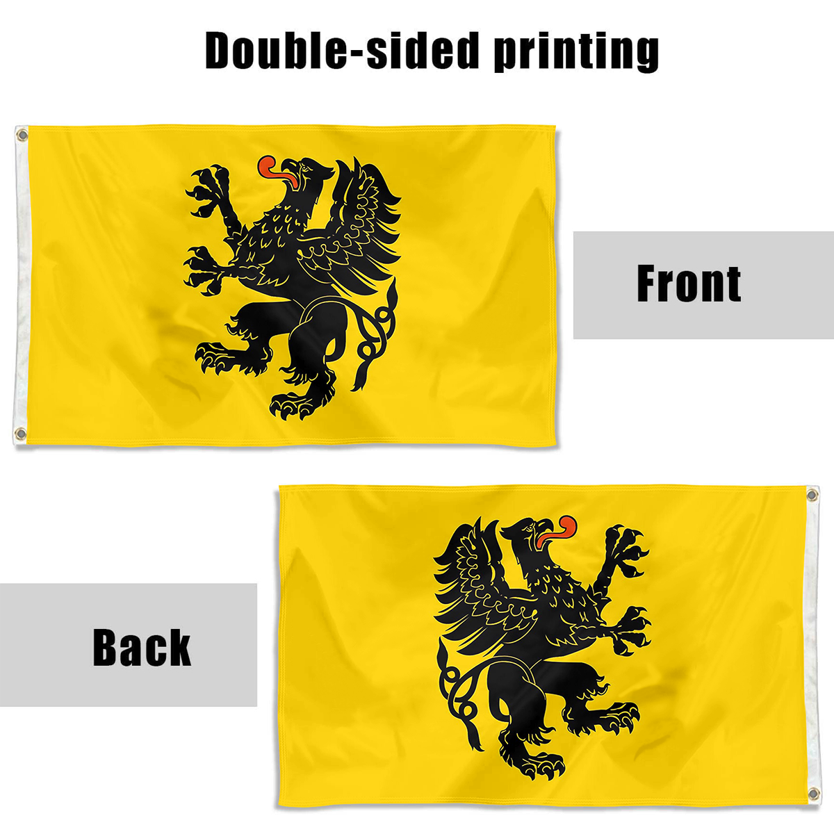 Fyon Pomeranian Voivodeship Since 2002 Flag Indoor and outdoor banner 33013