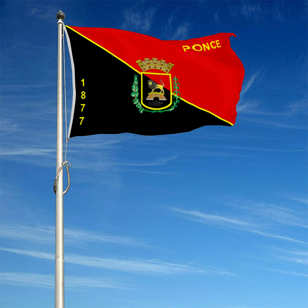 Fyon Ponce, Puerto Rico flag 1877 banner