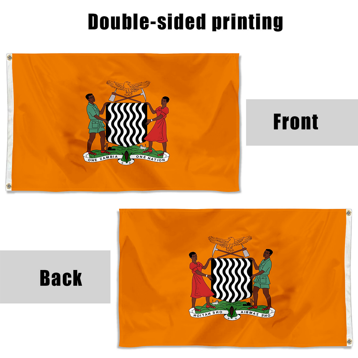 Fyon President of Zambia flag Indoor and outdoor banner