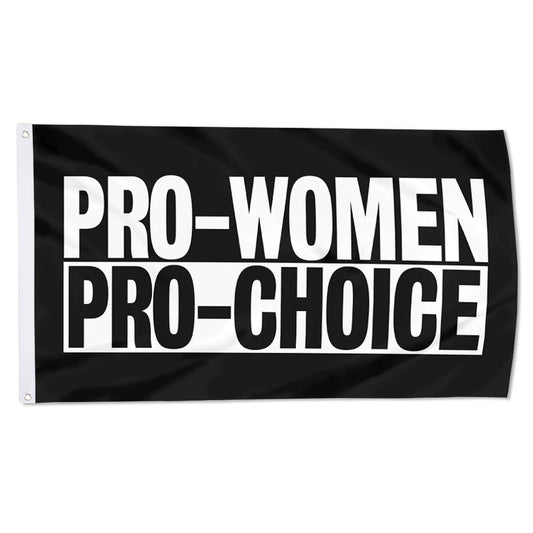 Fyon Pro Women Pro Choice Flag Banner Black