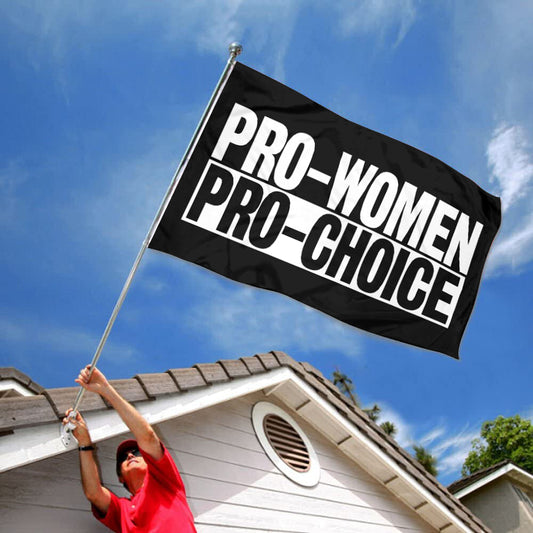Fyon Pro Women Pro Choice Flag Banner Black
