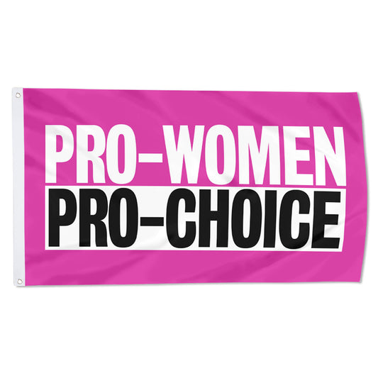 Fyon Pro Women Pro Choice Flag Banner Pink