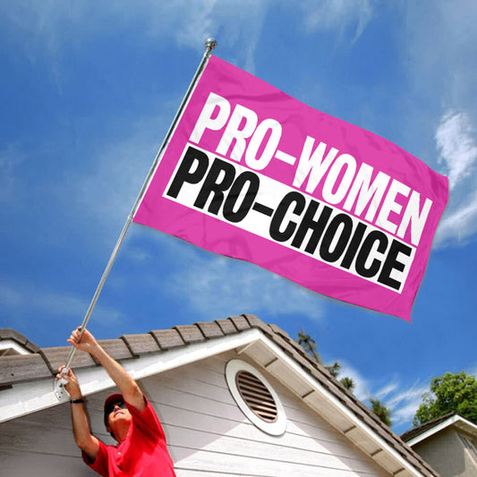 Fyon Pro Women Pro Choice Flag Banner Pink
