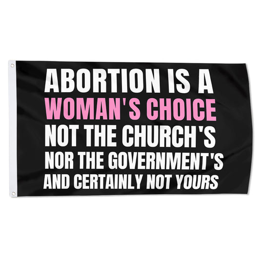 Fyon Pro Women Pro Choice Flag Banner