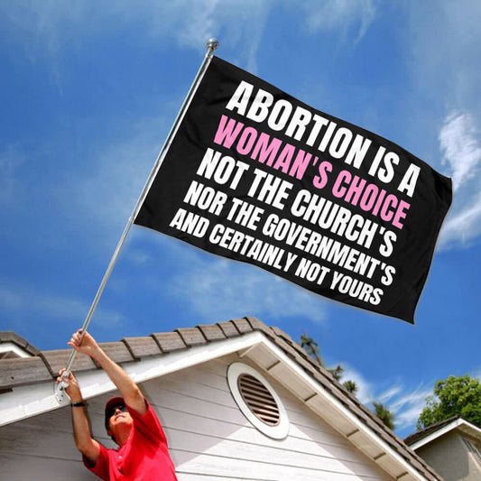 Fyon Pro Women Pro Choice Flag Banner