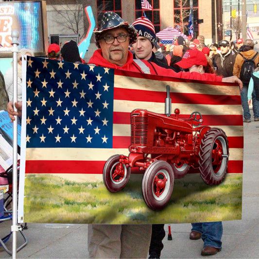 Fyon Proud Farmer Tractor Farm Life Flag 41511 Indoor and outdoor banner