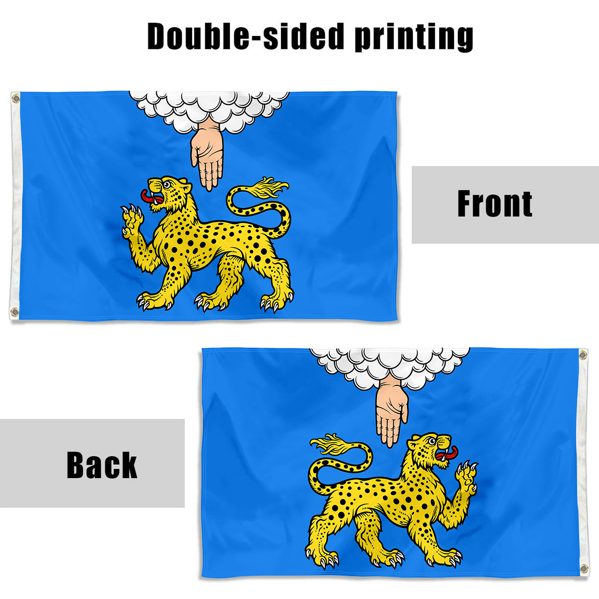 Fyon Pskov Oblast Flag Indoor and outdoor banner 40123
