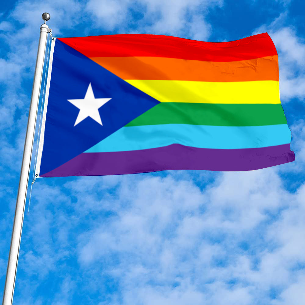 Fyon Puerto Rico LGBTQ Pride Flag