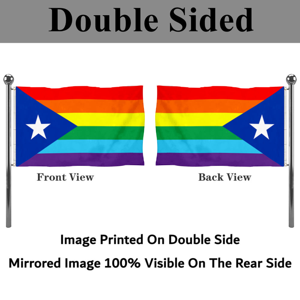 Fyon Puerto Rico LGBTQ Pride Flag