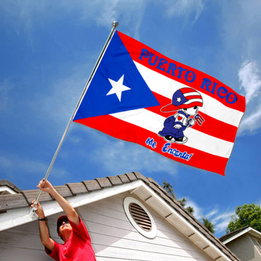 Fyon Custom Puerto Rico Me Encanta Boy Flag Banner