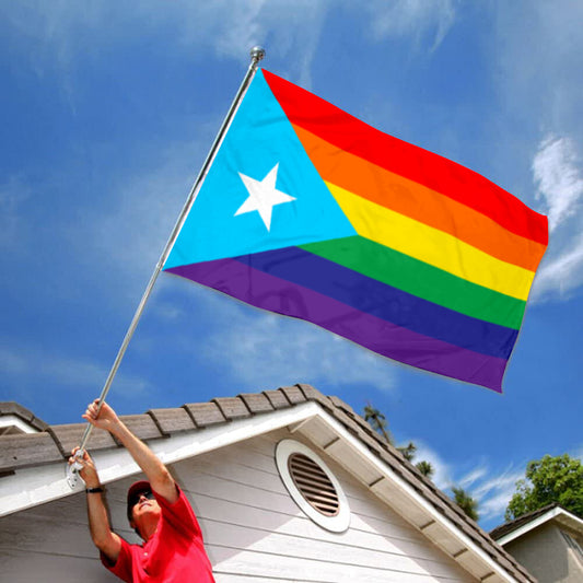 Fyon Puerto Rico LGBTQ Pride Flag Light Blue