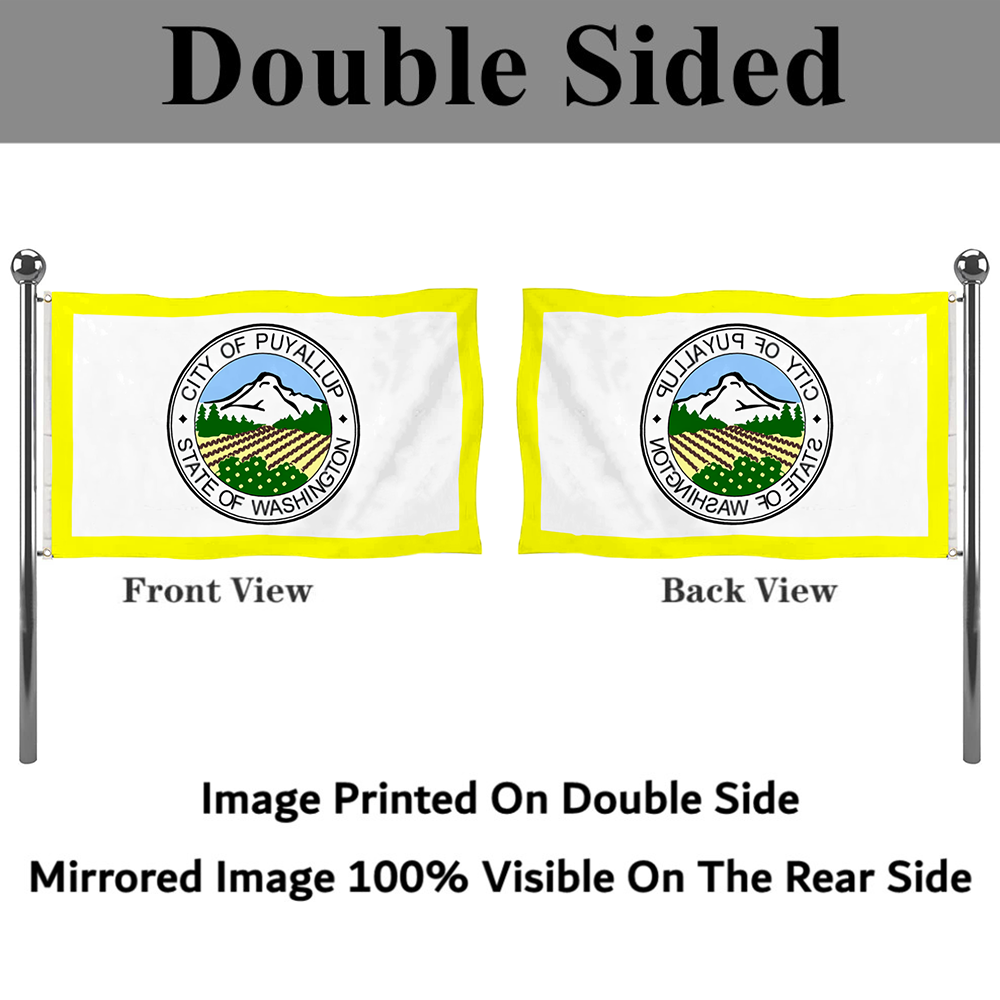 Fyon Puyallup, Washington flag Banner