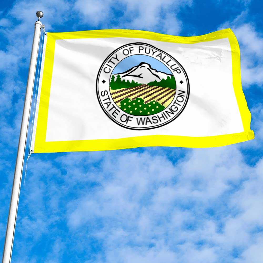 Fyon Puyallup, Washington flag Banner