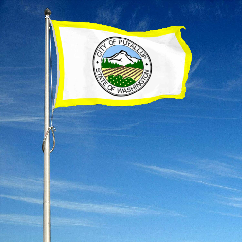 Fyon Puyallup, Washington flag Banner