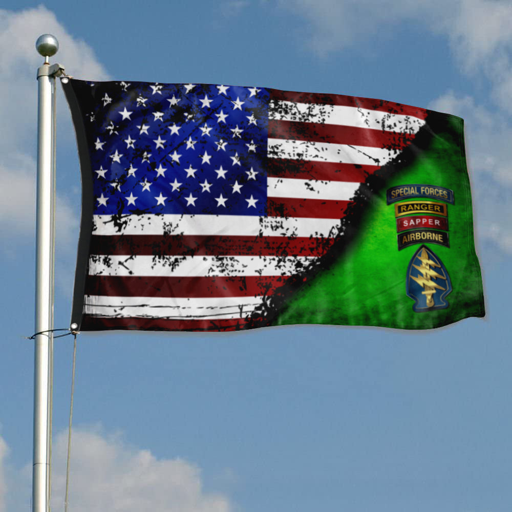 Fyon Quad Canopy SF Star & Stripes Flag Indoor and outdoor banner