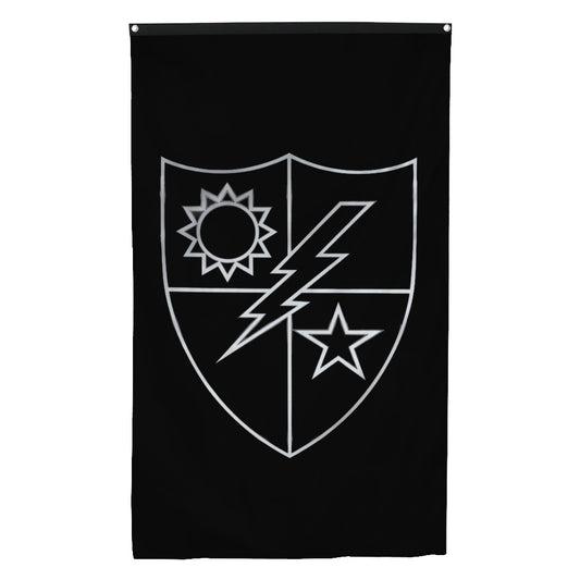 Fyon Ranger Regiment Crest Silver(Vertical) Flag Indoor and outdoor banner