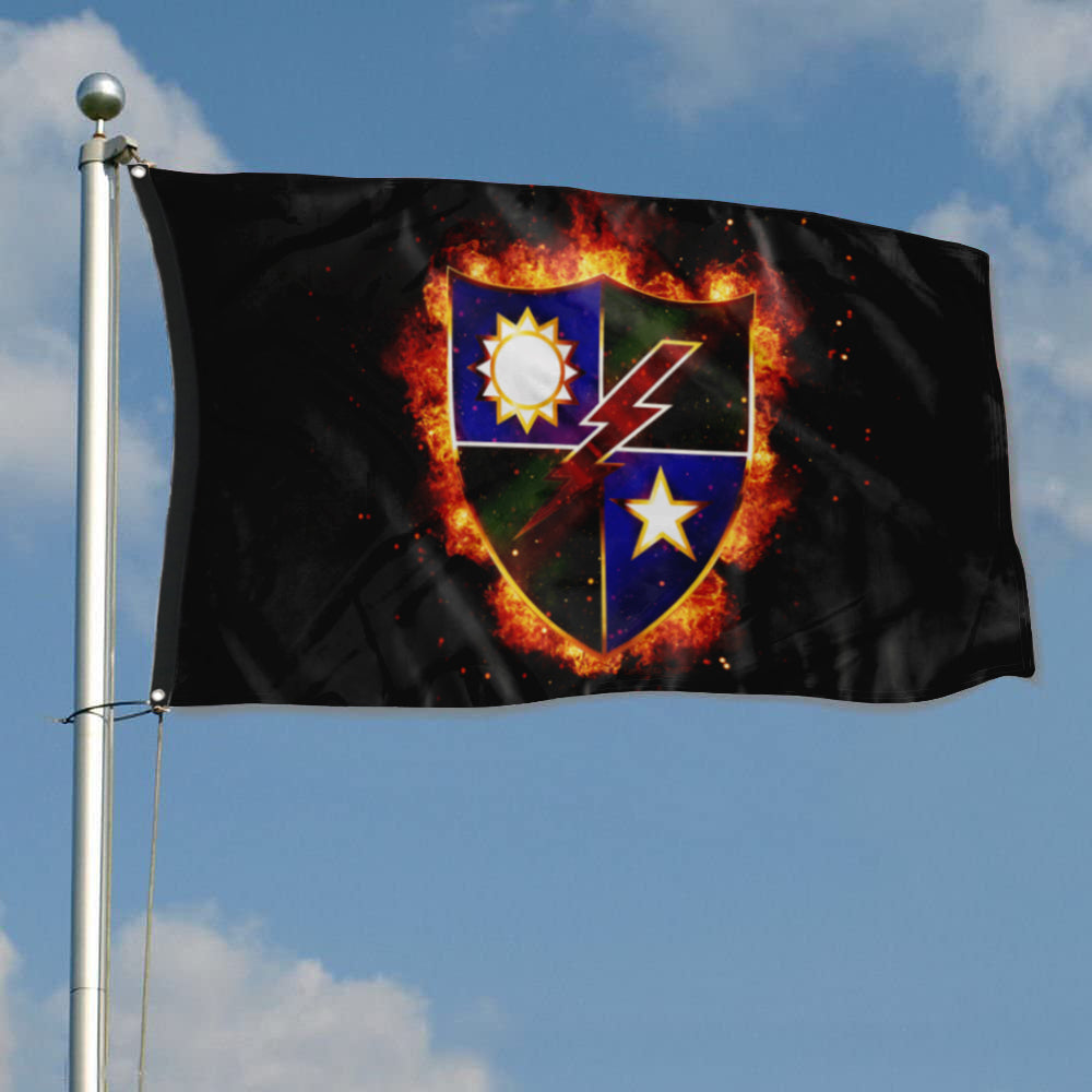 Fyon Ranger Regiment Fire Crest Flag Indoor and outdoor banner