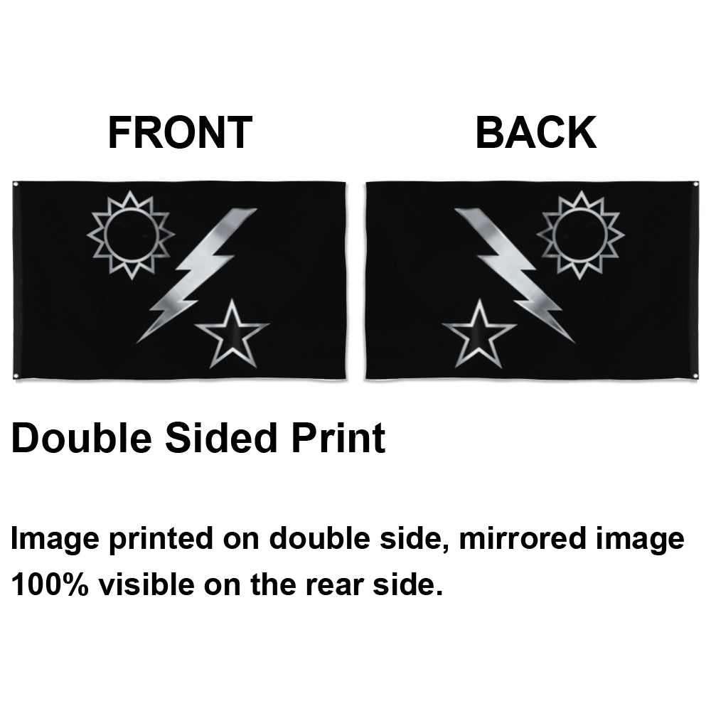 Fyon Ranger Regiment Silver Dui Flag Indoor and outdoor banner
