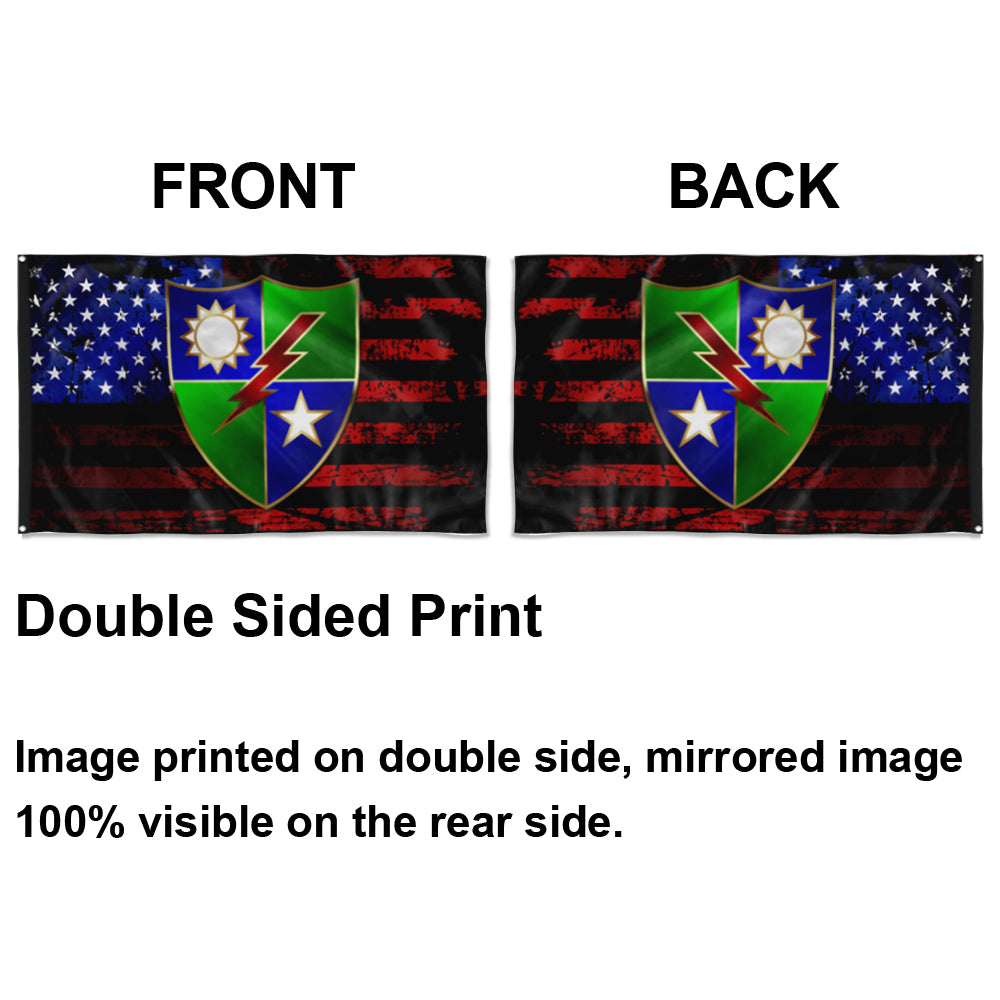 Fyon Ranger Regiment US Flag Indoor and outdoor banner