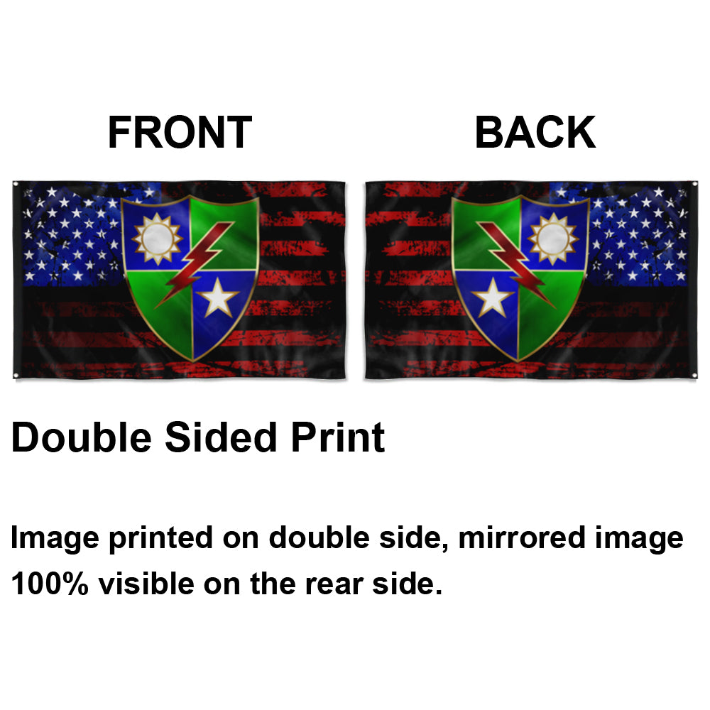 Fyon Ranger Regiment US Flag Indoor and outdoor banner
