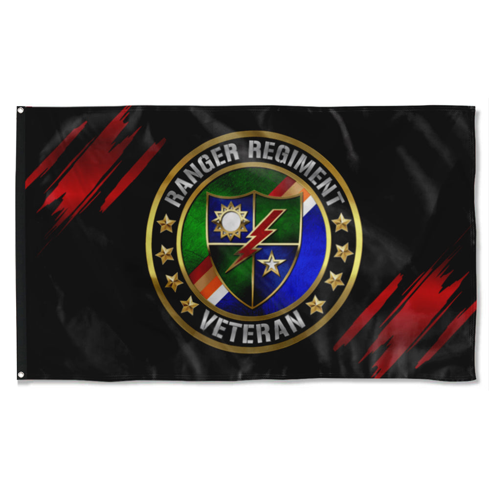 Fyon Ranger Regiment Veteran Flag Indoor and outdoor banner
