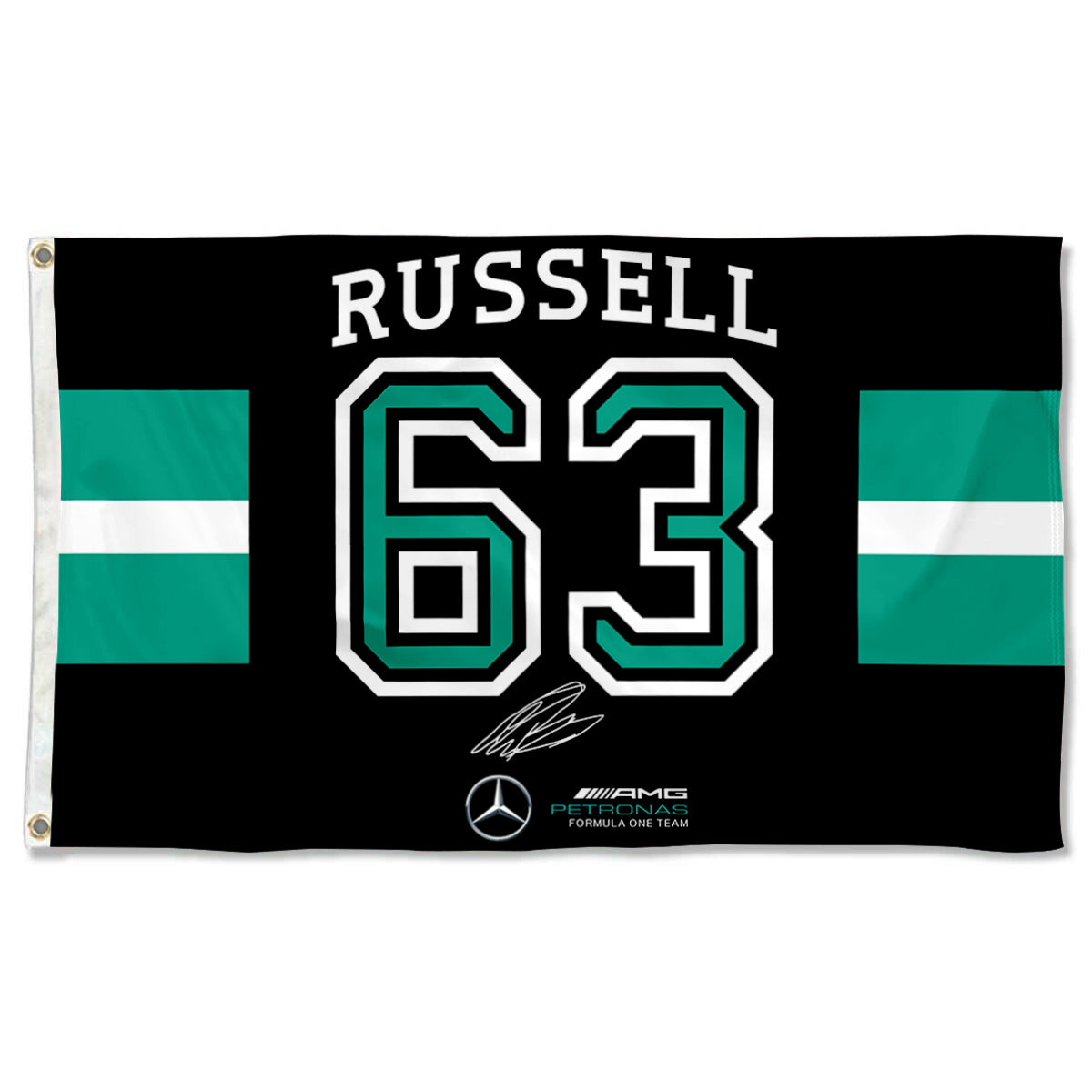 Fyon RUSSELL #63 Flag Banner