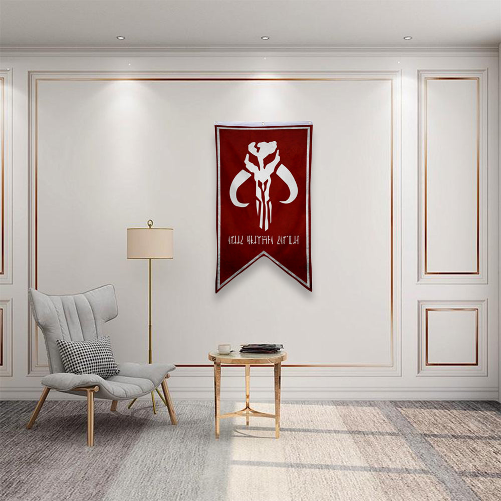 Fyon Star Wars Red Mandalorian Flag 30 x 50 inches