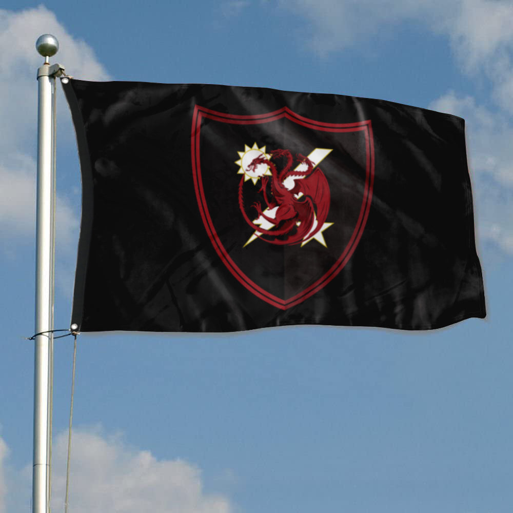 Fyon Regiment Three Headed Dragon Flag Indoor and outdoor banner