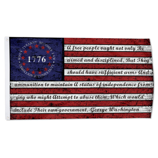 Fyon Retro Stripe 1776 Flag Banner