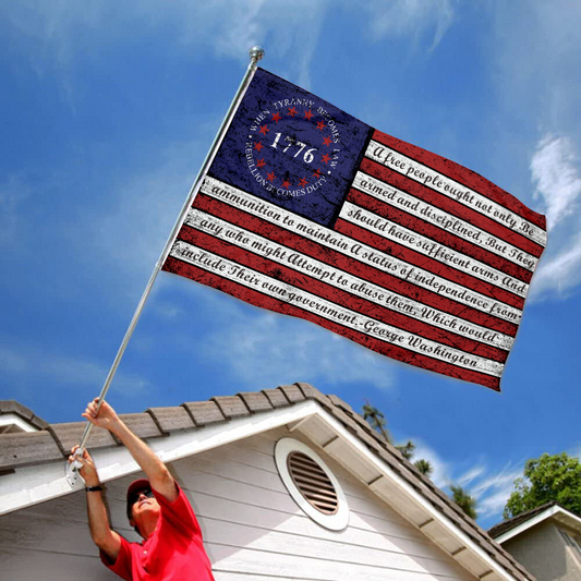 Fyon Retro Stripe 1776 Flag Banner