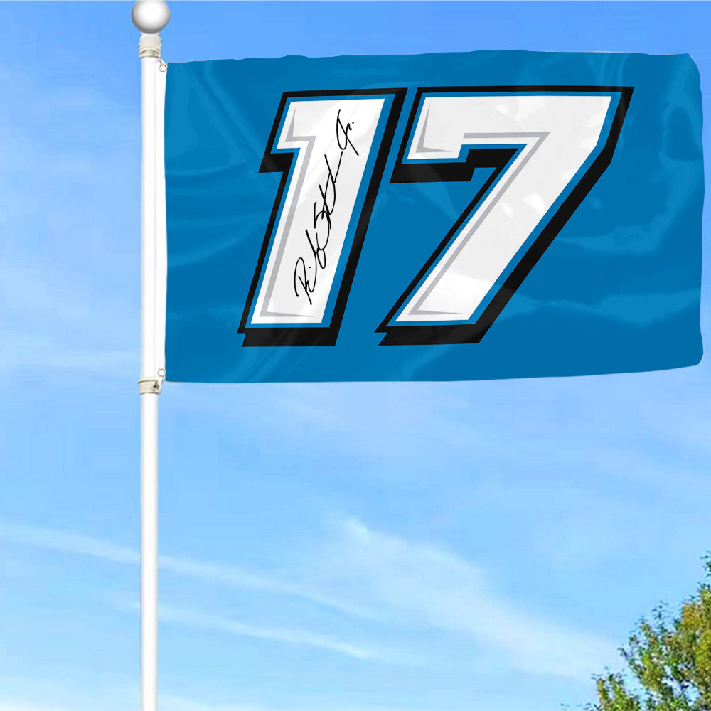 Fyon Ricky Stenhouse.jr #17 Racing Car Flag Indoor and Outdoor Banner