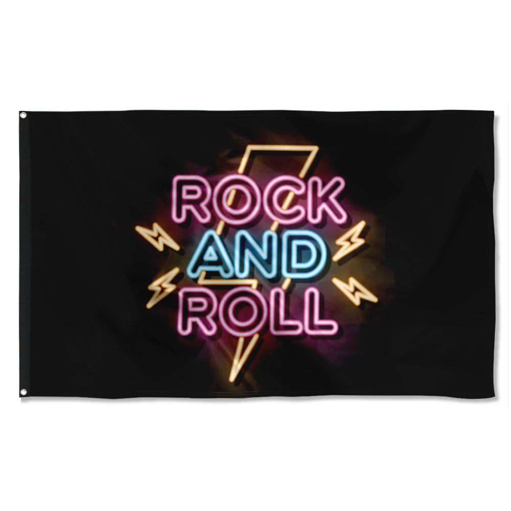 Fyon Rock And Roll Flag Indoor and outdoor banner