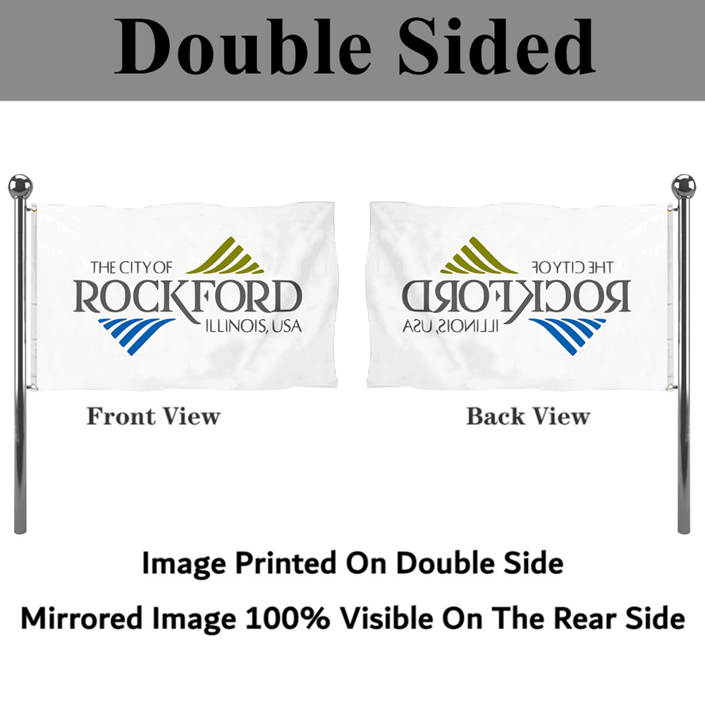Fyon Rockford, Illinois flag Banner