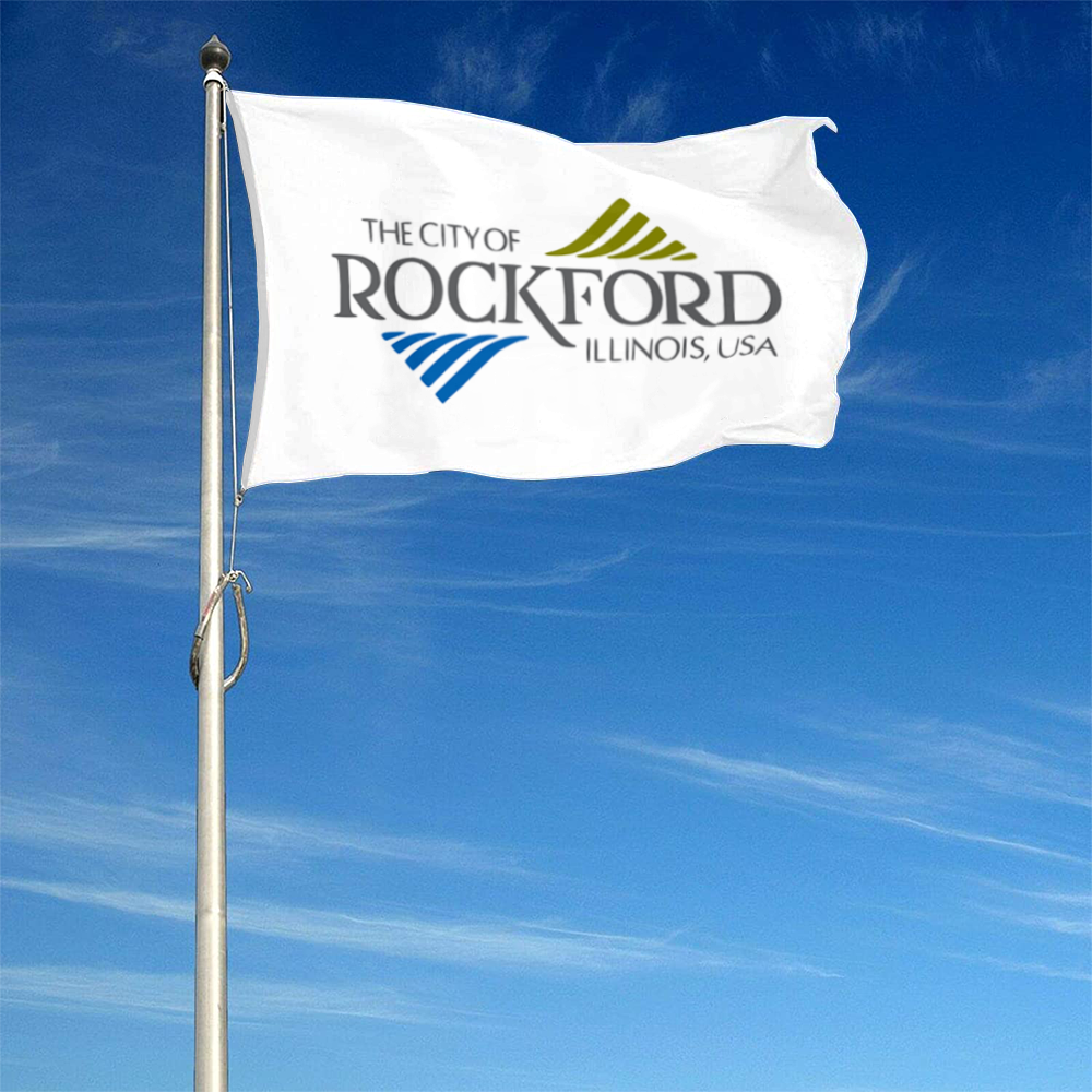 Fyon Rockford, Illinois flag Banner