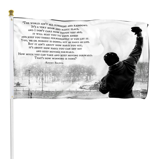 Fyon Rocky Balboa Flag Indoor and outdoor banner