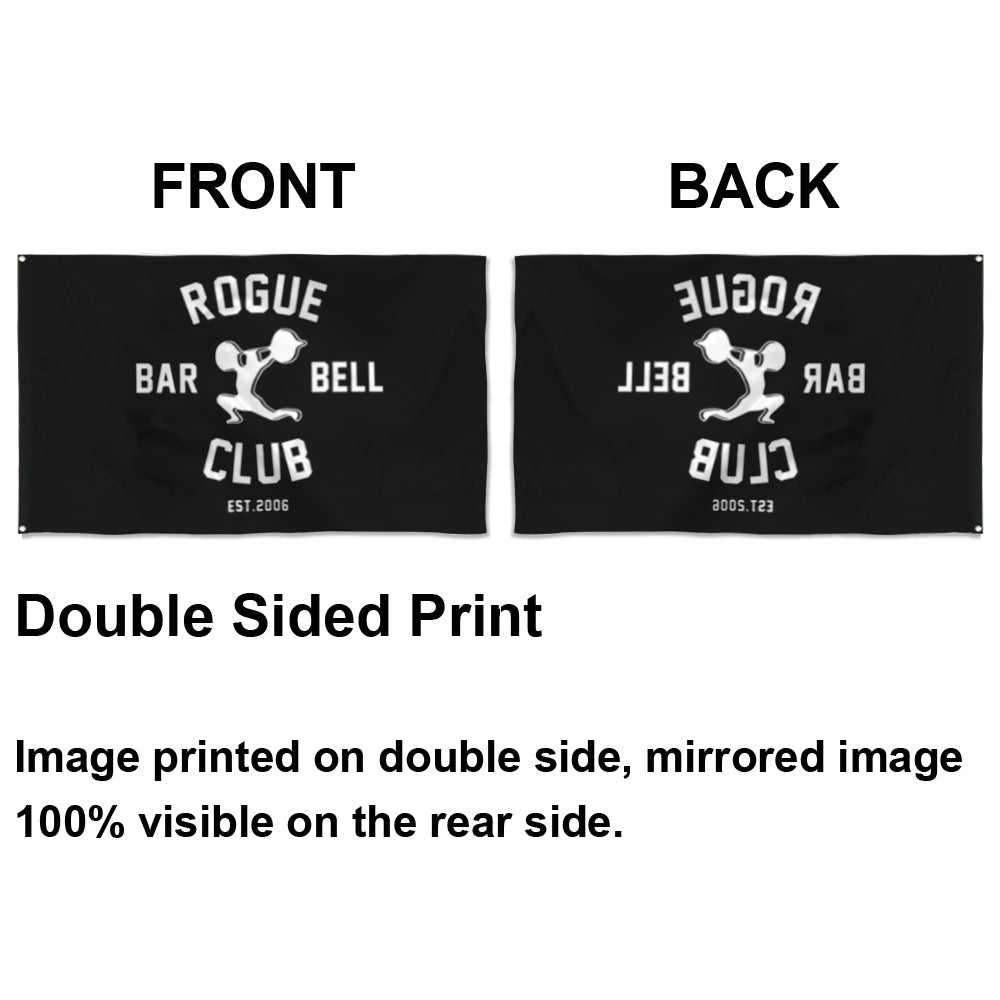 Fyon Rogue Barbell Club Fitness Flag Indoor and outdoor banner