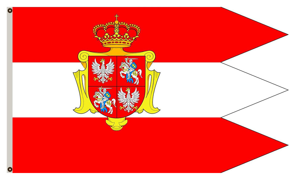 Royal banner not a flag of the Polish-Lithuanian Commonwealth during the reign of the House of Vasa 1587-1668 but without any symbols of the House of Vasa and Polish-Swedish personal union Flag