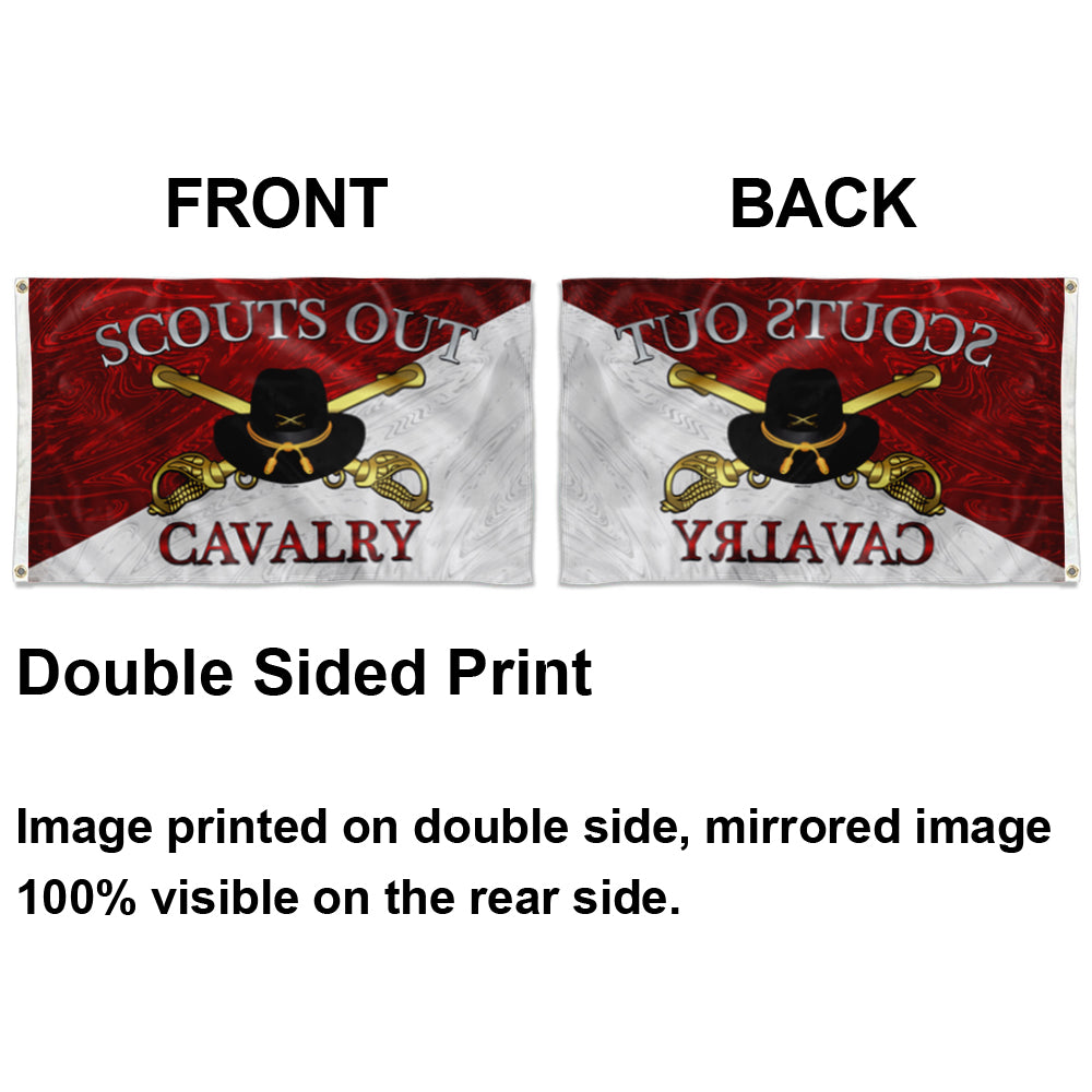 Fyon Scouts Out Cavalry Diagonal Flag Indoor and outdoor banner