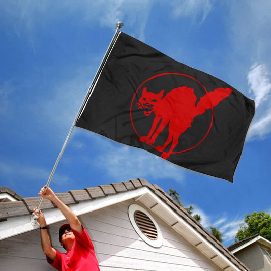 Fyon Sabo Tabby IWW Flag  Indoor and Outdoor Banner