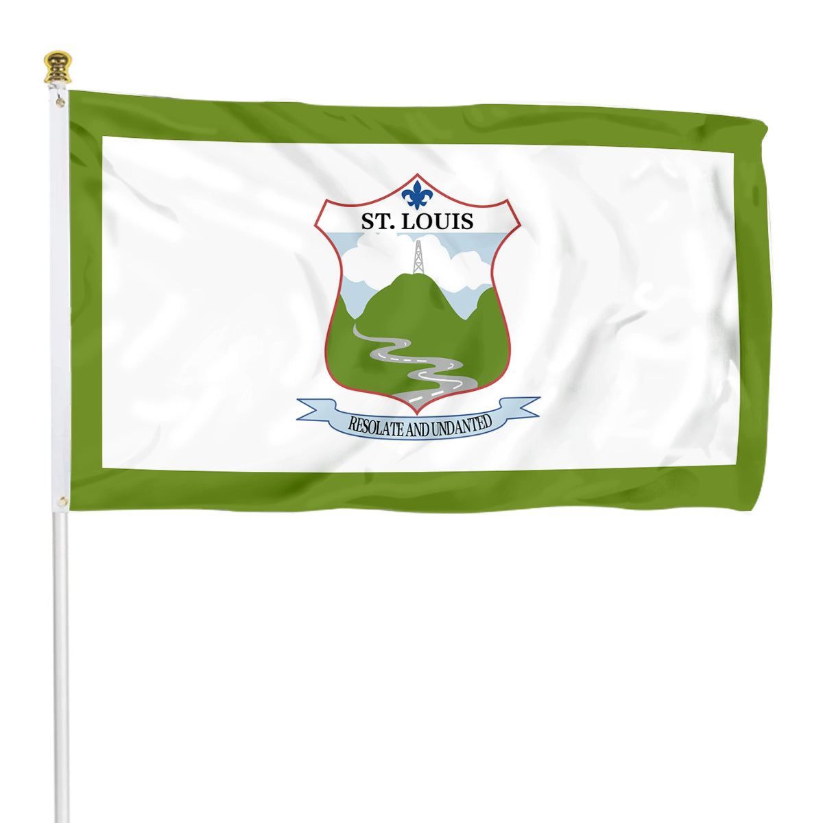 Fyon Saint Louis, Seychelles flag Indoor and outdoor banner