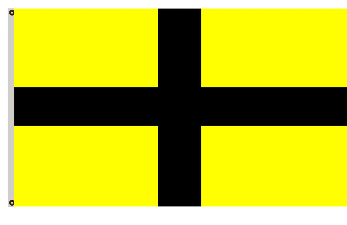 Saint David with inverted colours banner landscape flag