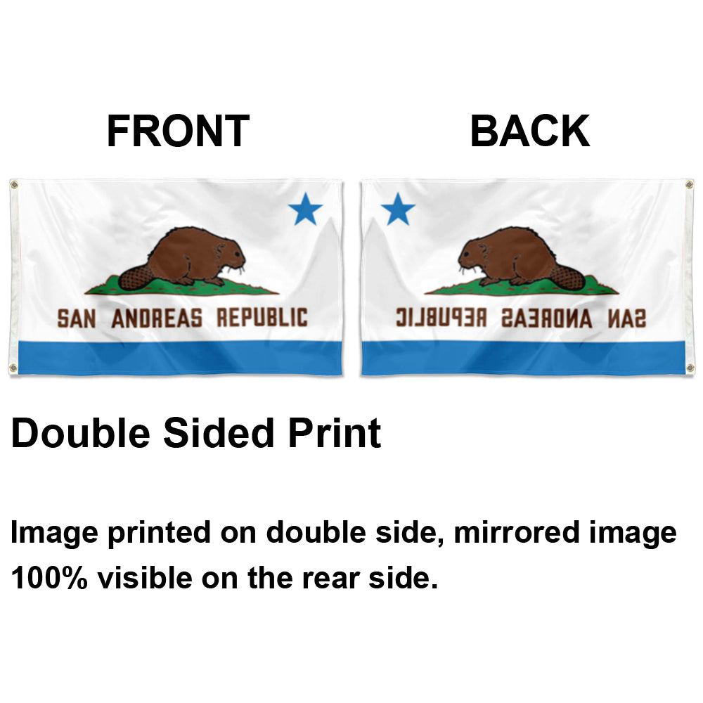 Fyon San Andreas Republic GTA Inspired Flag Indoor and outdoor banner