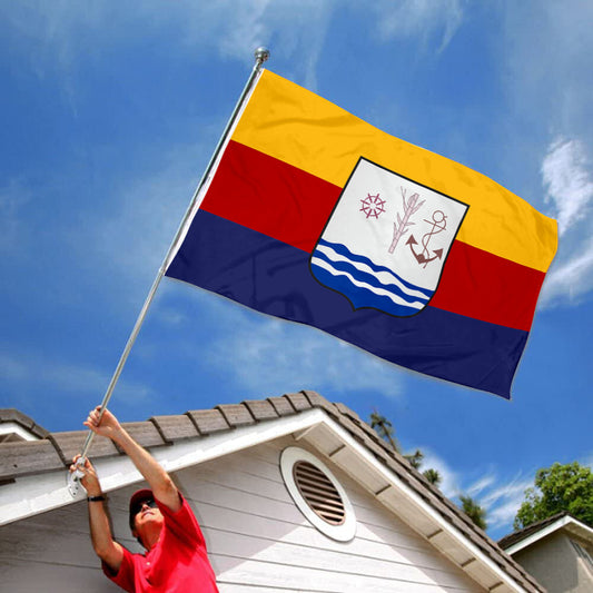 Fyon San Pedro de Macoris Province, Dominican Rep Flag Indoor and Outdoor Banner