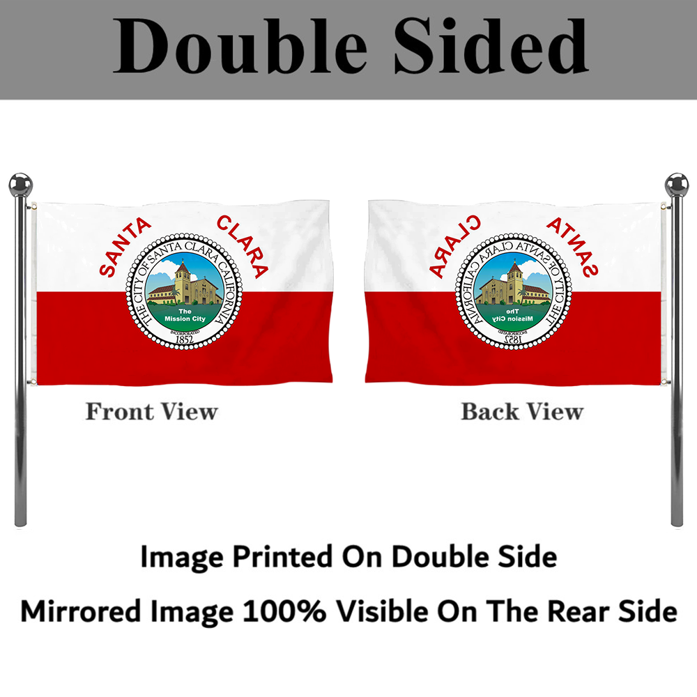 Fyon Santa Clara, California Flag Banner