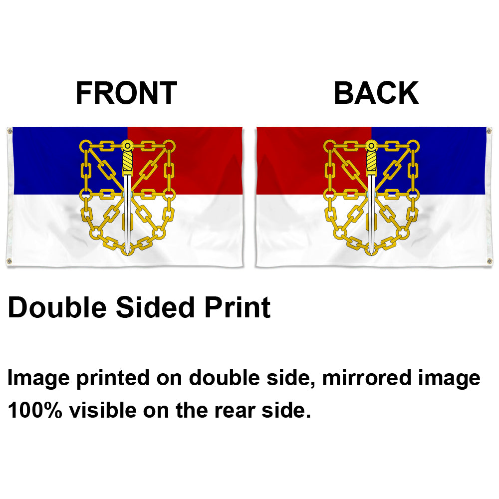 Fyon Santiago Rodriguez Province, Dominican Rep Flag Indoor and Outdoor Banner