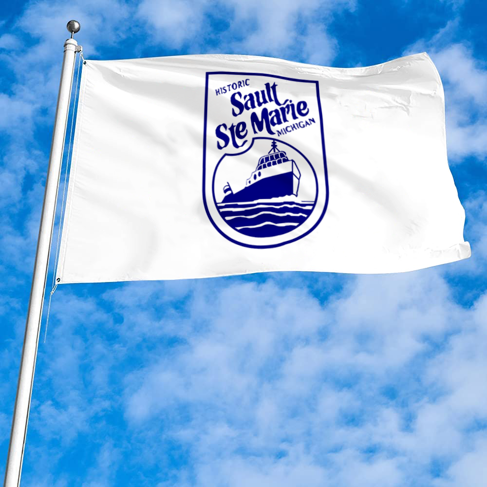 Fyon Sault Ste. Marie, Michigan flag Banner